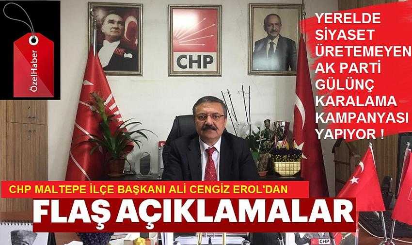 BAŞKAN EROL''YERELDE SİYASET ÜRETEMEYEN AK PARTİ GÜLÜNÇ KARALAMA KAMPANYASI YAPIYOR !''