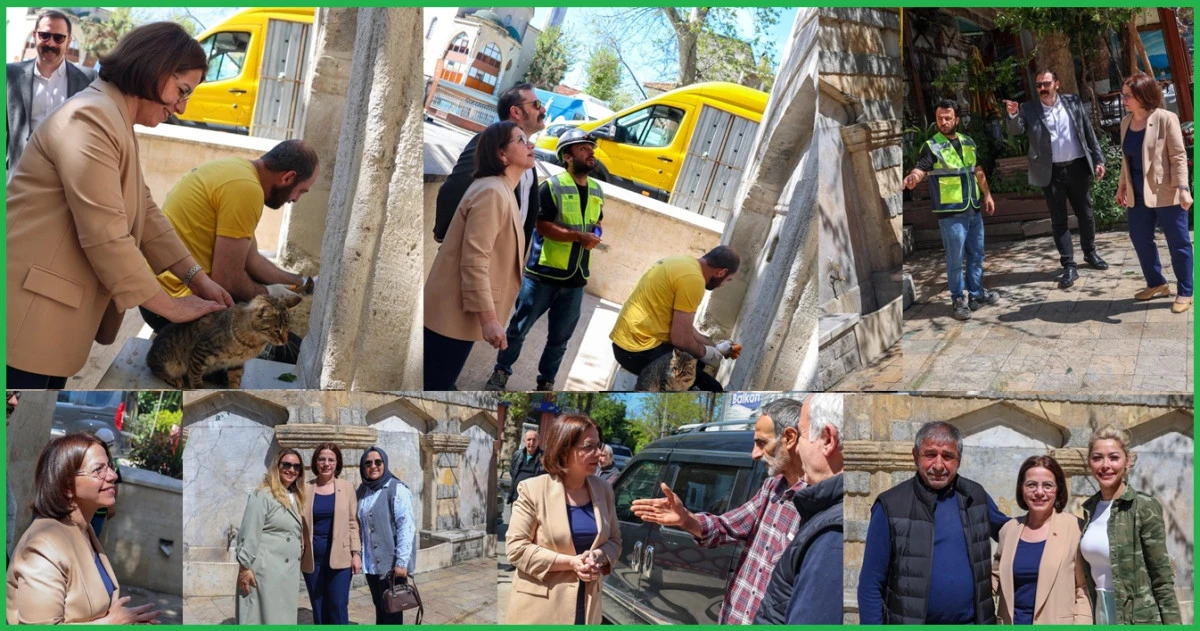 Başkan Esin K&ouml;ymen Yalı Mahallesi&rsquo;nde Feyzullah Efendi &Ccedil;eşmesi ve Beş&ccedil;eşmeler&rsquo;e İBB Miras Dokunuşu