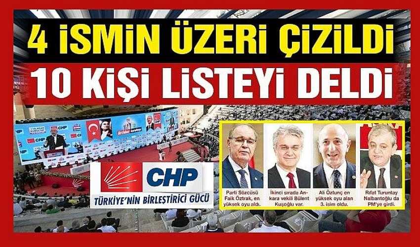 CHP' de 4 ismin üzeri çizildi 10 kişi listeyi deldi