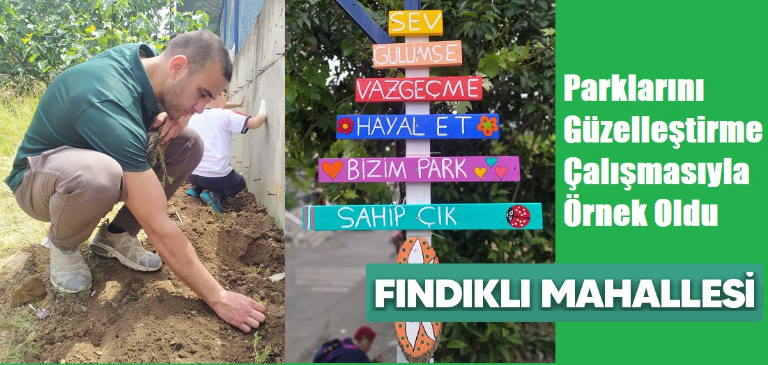 Fındıklı Mahallesi Halkı Parklarını Güzelleştirme Çalışmasıyla Örnek Oldu