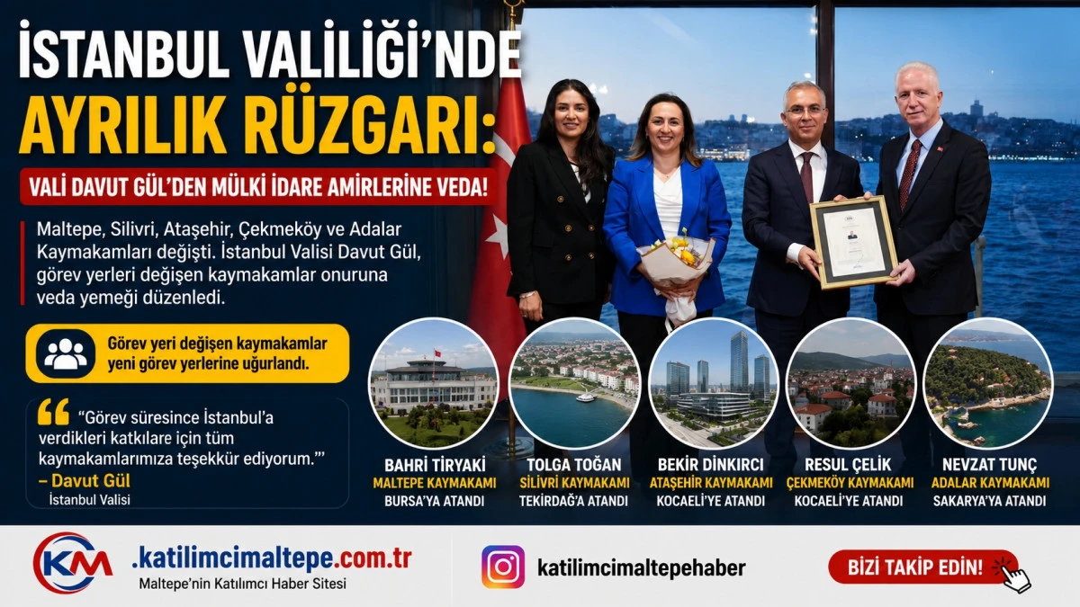 İstanbul Valiliği'nde Ayrılık R&uuml;zgarı Vali Davut G&uuml;l'den M&uuml;lki İdare Amirlerine Veda!