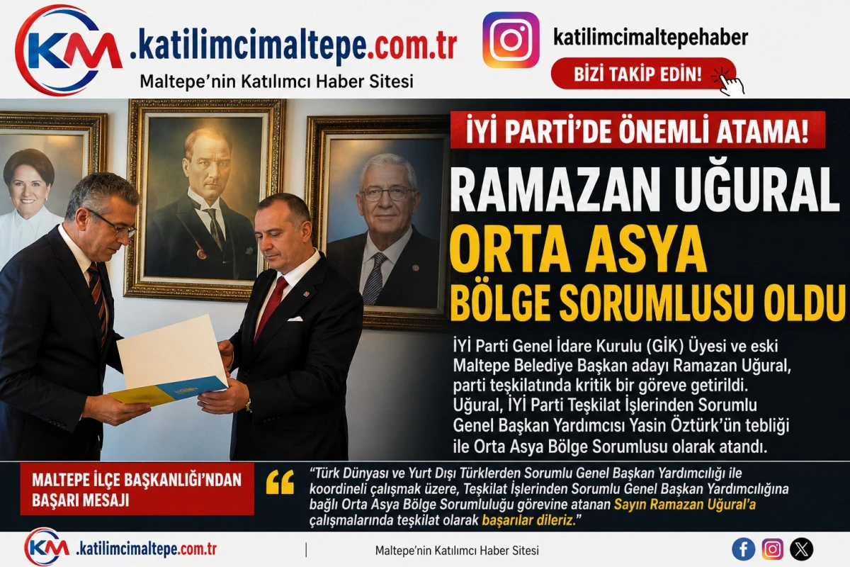 İYİ Parti'de Kritik Atama Ramazan Uğural Orta Asya B&ouml;lge Sorumlusu Oldu