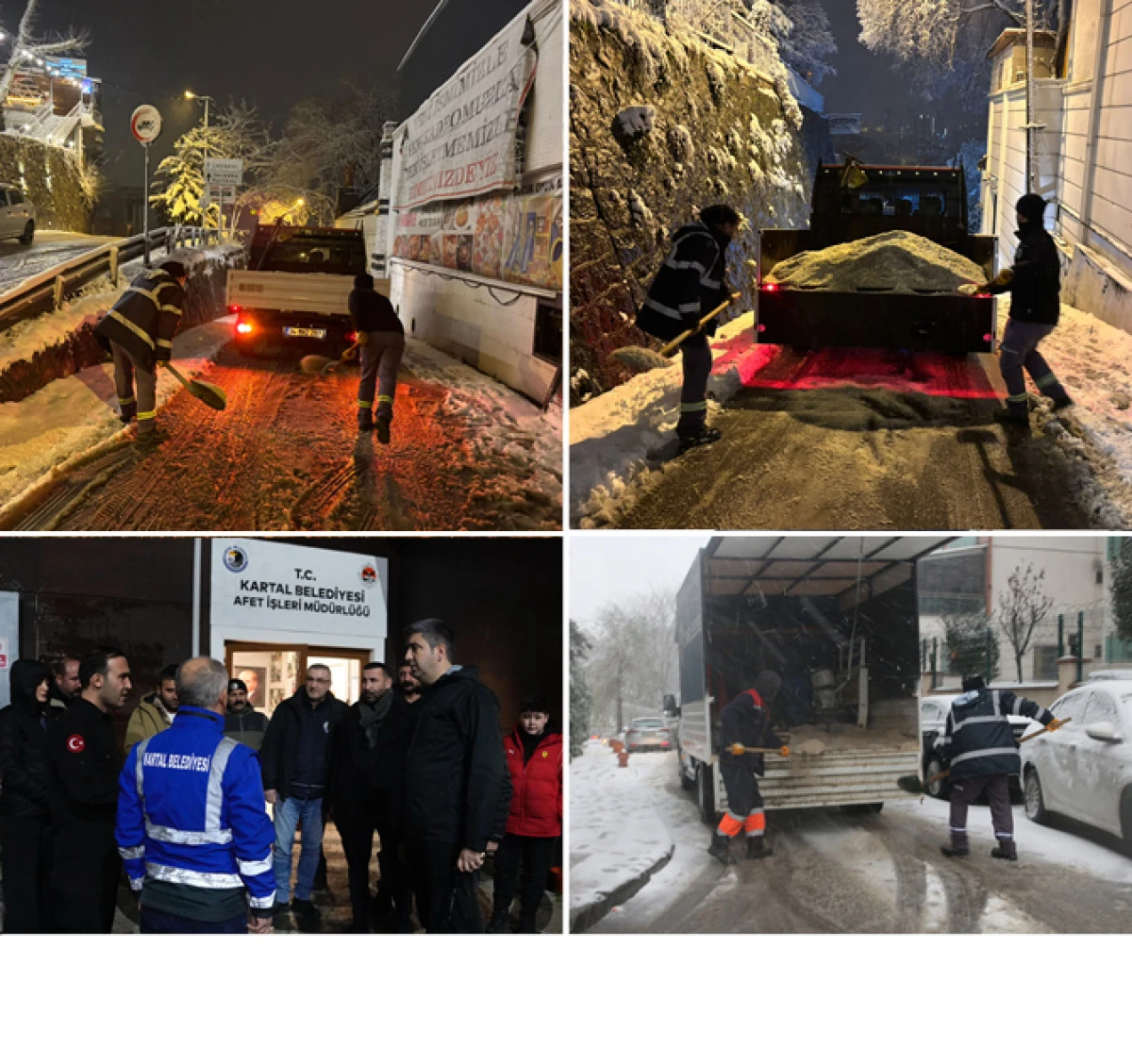 KARTAL BELEDİYESİ KAR YAĞIŞINA KARŞI TEYAKKUZDA