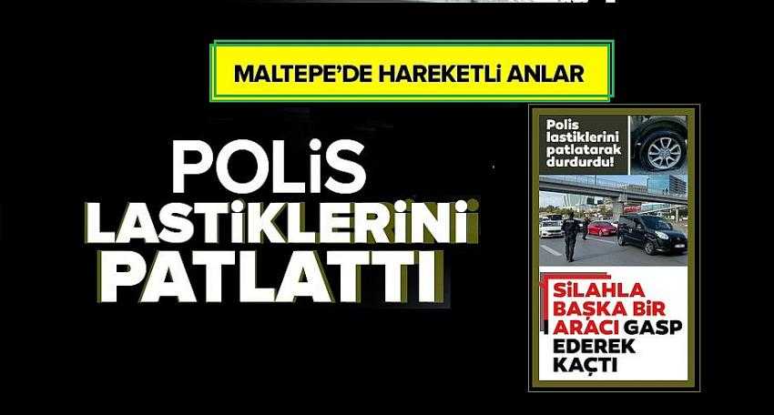 MALTEPE'DE KAFASINA SİLAH DAYAYAN ŞÜPHELİ,  POLİSTEN KAÇTI