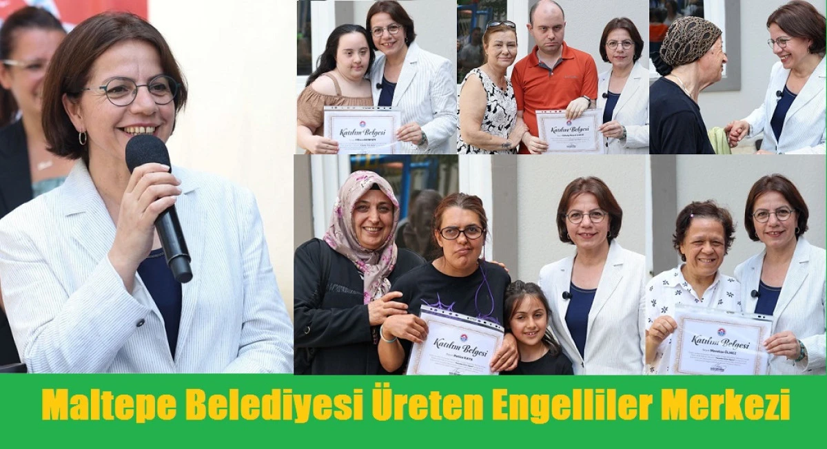 Maltepe Üreten Engelliler Merkezi’nde sertifika töreni