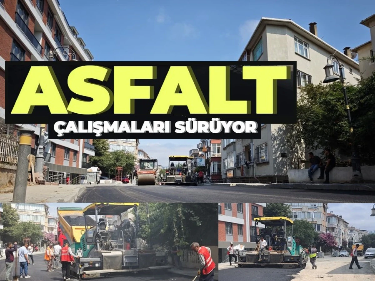 MALTEPE'DE BİN 170 TON ASFALT SERİMİ