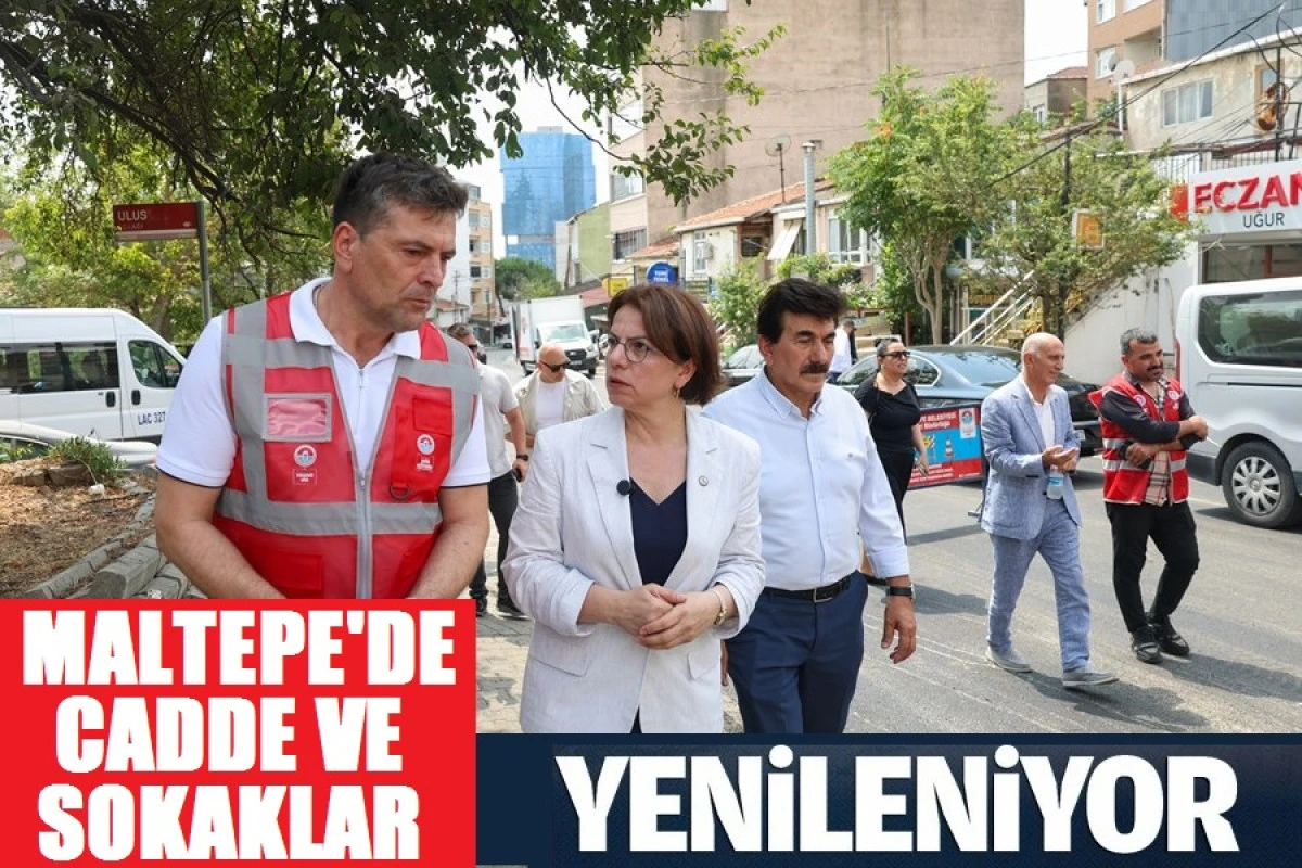 Maltepe'de cadde ve sokaklar yenileniyor