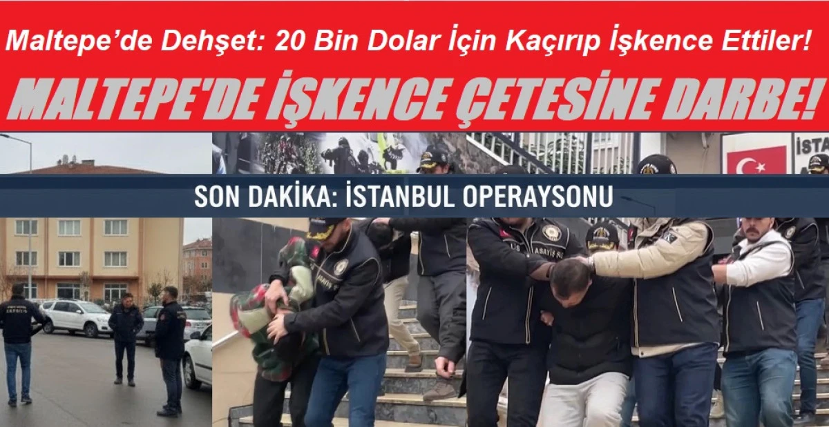 MALTEPE'DE FİDYE &Ccedil;ETESİNE DARBE