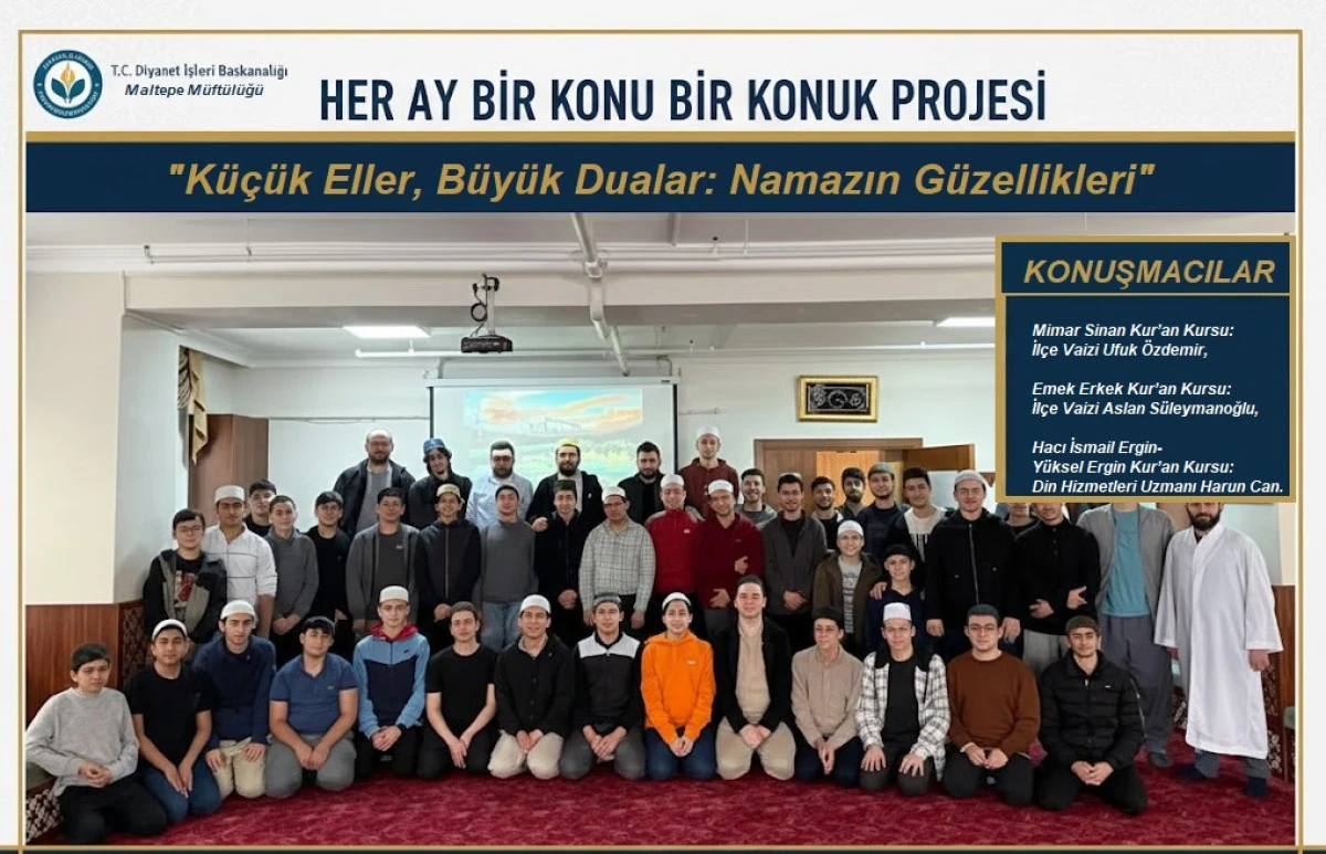Maltepe&rsquo;de Gen&ccedil; Y&uuml;rekler Namazın G&uuml;zellikleriyle Buluşuyor