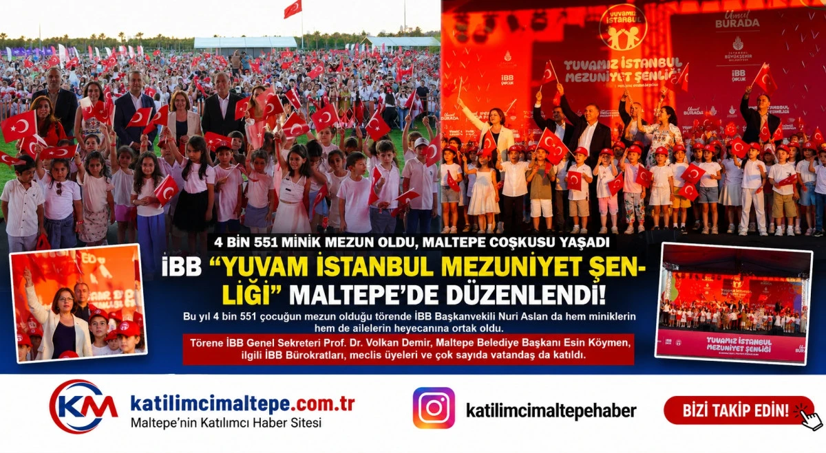 Maltepe&rsquo;de Mezuniyet Gururu Başkan Esin K&ouml;ymen Miniklerin Heyecanına Ortak Oldu!