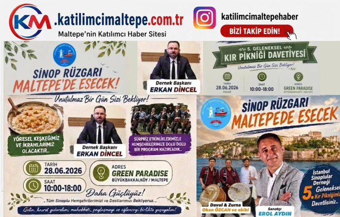 Maltepe&rsquo;de Sinop R&uuml;zgarı Esecek İstanbul Sinoplular Derneği 5. Geleneksel Kır Pikniği İ&ccedil;in Geri Sayım Başladı!