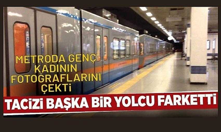 Metroda Genç Kadının Fotoğraflarını Çekti, Tacizi Başka Bir Yolcu Farketti