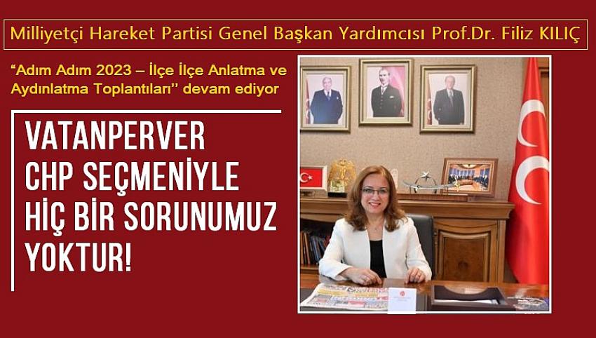 MHP'li Prof.Dr. Filiz KILI&Ccedil;, &ldquo;Adım Adım 2023  Anlatma ve Aydınlatma'' Toplantıları devam ediyor