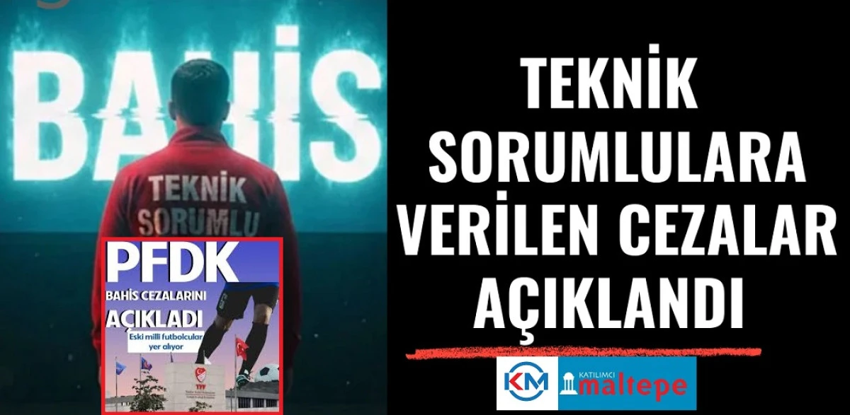 PFDK, teknik sorumlulara verilen bahis cezalarını duyurdu